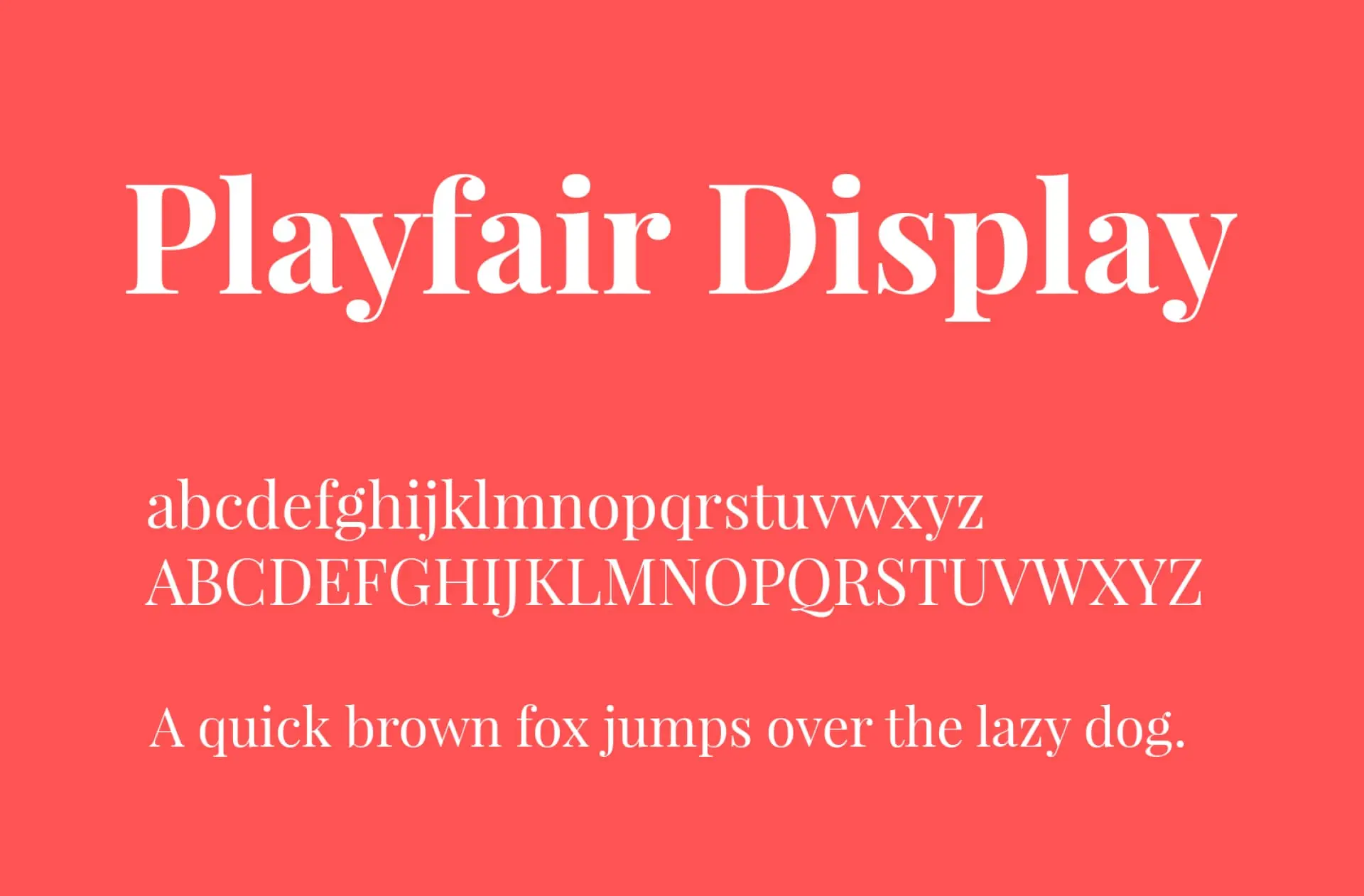 Studentport Font Flayfair Display